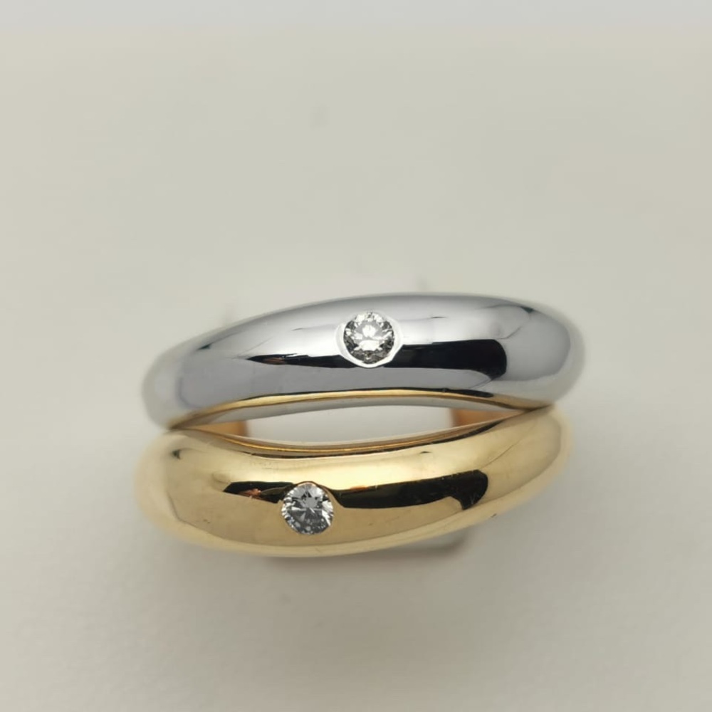 Irregular Melted Shape Silver Ring With 1 Natural… - image 8